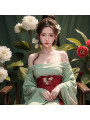Classically Beautiful Chinese Silhouette Full-Body Silicone Sex Doll with Dazzling Makeup and Styling