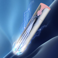 Mini AV 10-Speed Rechargeable Silicone Bullet Vibrator 100% Waterproof Rose Gold Wand Massager 10 Frequency Vibration Modes