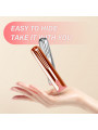 Mini AV 10-Speed Rechargeable Silicone Bullet Vibrator 100% Waterproof Rose Gold Wand Massager 10 Frequency Vibration Modes