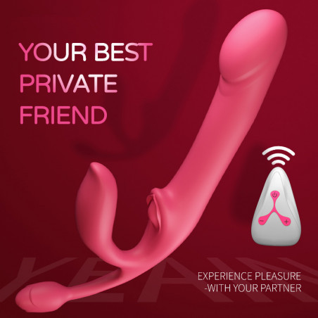 Remote Control 12-Frequency Telescoped Kegel Ball Vibrator Strap-On G-Spot Masturbator Liquid Silica Gel for Sexual Enhancement