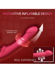 Remote Control 12-Frequency Telescoped Kegel Ball Vibrator Strap-On G-Spot Masturbator Liquid Silica Gel for Sexual Enhancement