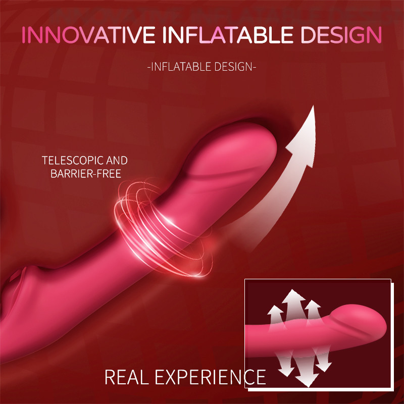 Remote Control 12-Frequency Telescoped Kegel Ball Vibrator Strap-On G-Spot Masturbator Liquid Silica Gel for Sexual Enhancement
