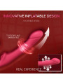 Remote Control 12-Frequency Telescoped Kegel Ball Vibrator Strap-On G-Spot Masturbator Liquid Silica Gel for Sexual Enhancement