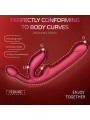 Remote Control 12-Frequency Telescoped Kegel Ball Vibrator Strap-On G-Spot Masturbator Liquid Silica Gel for Sexual Enhancement