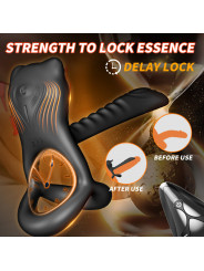 Reusable Medical Silicone Penis Ring for Male Delay Ejaculation 12 FREQUENCIES Vibration Feature