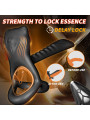 Reusable Medical Silicone Penis Ring for Male Delay Ejaculation 12 FREQUENCIES Vibration Feature