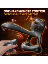Reusable Medical Silicone Penis Ring for Male Delay Ejaculation 12 FREQUENCIES Vibration Feature