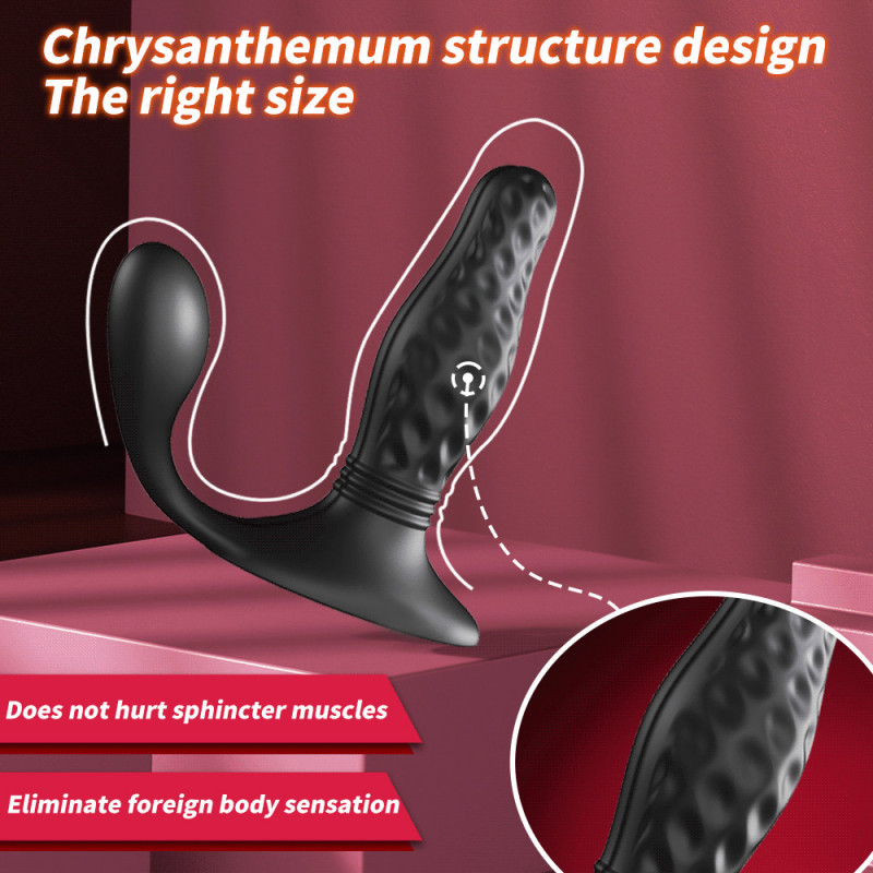 Remote Control Anal Sex Toy Vibrator with Prostate Massager Features Back Court Anal Plugin Sex Toys