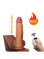 Women's Telescopic Vibrator Dildos Remote Control Multi-Frequency Warmth Comfortable Strong Thrusting Swing Heatable Feature