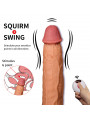 Women's Telescopic Vibrator Dildos Remote Control Multi-Frequency Warmth Comfortable Strong Thrusting Swing Heatable Feature