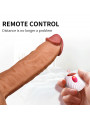 Women's Telescopic Vibrator Dildos Remote Control Multi-Frequency Warmth Comfortable Strong Thrusting Swing Heatable Feature