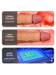 Women's Telescopic Vibrator Dildos Remote Control Multi-Frequency Warmth Comfortable Strong Thrusting Swing Heatable Feature