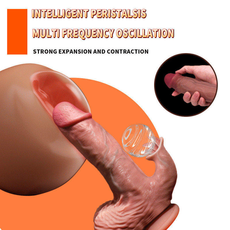 Wireless Remote Control Telescopic Dildos Liquid Silicone Sexual Toy with Realistic Feel Soft Masturbation Vibrating Toy Wireless Remote Control Telescopic Dildos Liquid Silicone Sexual Toy with Realistic Feel Soft Masturbation Vibrating Toy