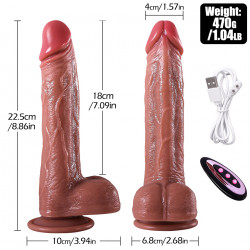 Dildos Liquid Silicone Sexual Toy with Realistic Feel Soft Masturbation Vibrating Toy