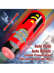 USB Rechargeable Male Masturbator Premium Telescopic Cup Soft Aircup Vagina Fully Automatic Sex Toy