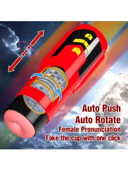 USB Rechargeable Male Masturbator Premium Telescopic Cup Soft Aircup Vagina Fully Automatic Sex Toy