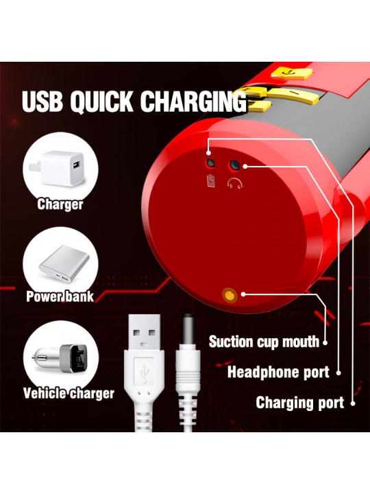 USB Rechargeable Male Masturbator Premium Telescopic Cup Soft Aircup Vagina Fully Automatic Sex Toy USB Rechargeable Male Masturbator Premium Telescopic Cup Soft Aircup Vagina Fully Automatic Sex Toy