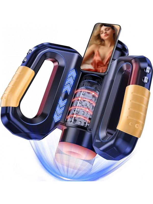 Hercules E-Sport High Quality Intelligent Telescopic Man Masturbator Rotary Sound Plane Sex Toy Magnetic Charger Cup Automatic