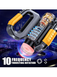 Hercules E-Sport High Quality Intelligent Telescopic Man Masturbator Rotary Sound Plane Sex Toy Magnetic Charger Cup Automatic