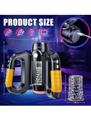 Hercules E-Sport High Quality Intelligent Telescopic Man Masturbator Rotary Sound Plane Sex Toy Magnetic Charger Cup Automatic