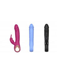 Women's G-Spot Rabbit Vibrator Automatic Thrusting Clitoris Stimulation 3-Frequency+7-Speeds Adult Masturbation Sex Toys Box