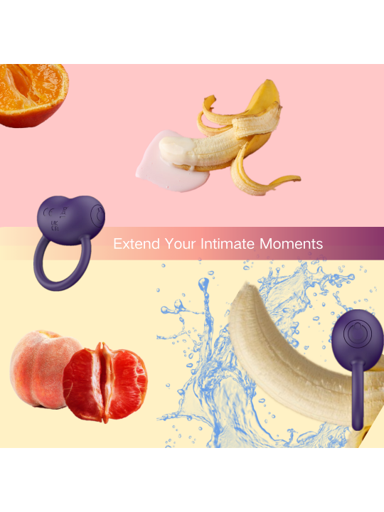 5-Frequency G-Spot Vibrator Cock Ring Penis Locker with Sperm Locking Feature Extend Sexual Moments Sex Toys