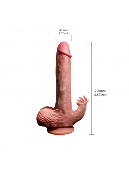 Women's Telescopic Vibrator Dildos Remote Control Multi-Frequency Warmth Comfortable Strong Thrusting Swing Heatable Feature