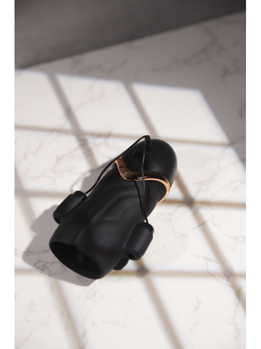 Adjustable Sizing Male Glans Silicone Masturbator Electric Shocking Vibrator Trainer
