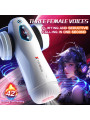 Intelligent Adult Sex Toys Automatic Telescopic Heating Cup Vibrator with Deep Throat Feature  Sucking Male Masturbator