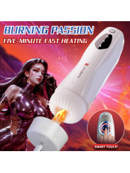 Intelligent Adult Sex Toys Automatic Telescopic Heating Cup Vibrator with Deep Throat Feature  Sucking Male Masturbator
