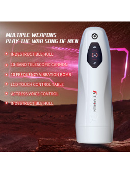 Intelligent Adult Sex Toys Automatic Telescopic Heating Cup Vibrator with Deep Throat Feature Aircraft Sucking Male Masturbator