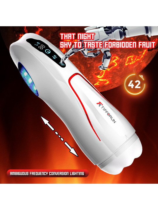 Automatic Telescopic Heating Aircraft Cup Vibrator Intelligent Touch Key Masturbation Cup Male Cup Masturbator Adult Sex Toys