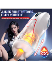 Automatic Telescopic Heating Aircraft Cup Vibrator Intelligent Touch Key Masturbation Cup Male Cup Masturbator Adult Sex Toys