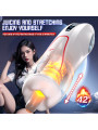 Automatic Telescopic Heating Aircraft Cup Vibrator Intelligent Touch Key Masturbation Cup Male Cup Masturbator Adult Sex Toys