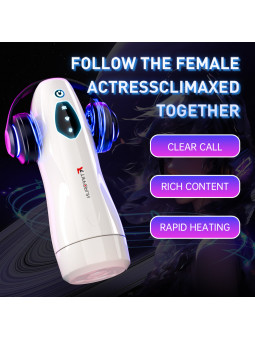 Automatic Telescopic Heating Adult Sex Toys Intelligent Touch Key Masturbator Cup for Male Pocket Pussy Design TPE Aircraft Cup
