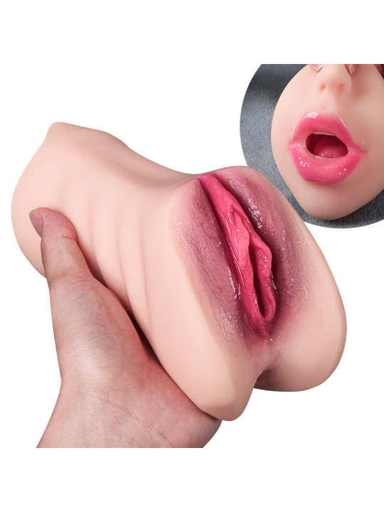 Realistic Male Masturbation TPE Sex Toys & Cups Silicone Doll with Vaginal Mouth Anal Features Pocket Pussy & Vagina