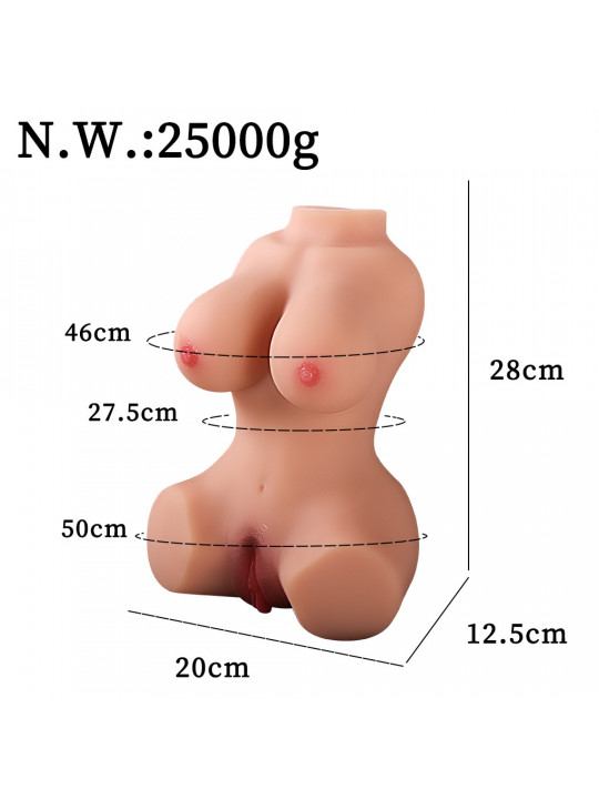Male Masturbator Cup Realistic Big Ass Breast Pussy Vagina Anal Sex Dolls Pocket Pussy Sexual Toys Durable TPE Material