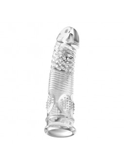 Reusable TPE Vibrating Penis Ring Sleeve Men's Cock Enlargement and Delay Ejaculation Sex Toy Box