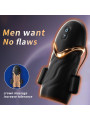 Adjustable Sizing Male Glans Silicone Masturbator Electric Shocking Vibrator Trainer