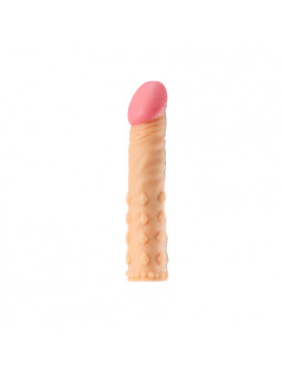 Reusable Adult TPE Cock Extender Sex Toys Soft TPE Male Penis Sleeve for Enlargement Strap-On Dildo with Dildo Pajamas