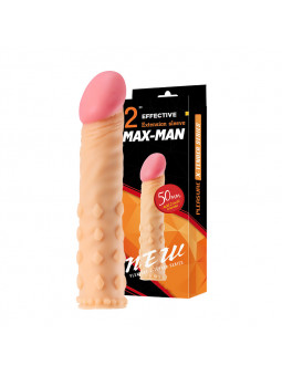 Reusable Adult TPE Cock Extender Sex Toys Soft TPE Male Penis Sleeve for Enlargement Strap-On Dildo with Dildo Pajamas
